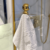 Gancho Multiuso Fixação por Ventosa Dourado - Ela Decora